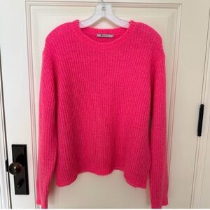 Alexander Wang Vibrant Pink Crew Neck Sweater